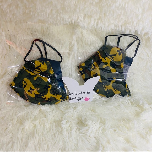 Two green army themed masks - Picture 2 of 4